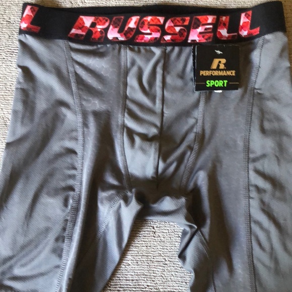 Boxer brief long leg mens new size S waist 28-30" Russell 90% polyester spandex - Picture 1 of 2